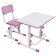 Polini Kids Simple M1 75 x 55 cm growing transformer desktop, white/pink color