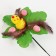 Decor on the stick "chicken on a branch with feathers" mix