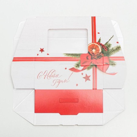 Folding box "Congratulations", 10 x 8 x 3.5 cm, New Year-4