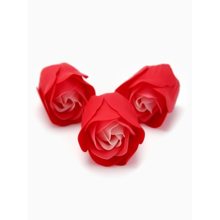 A set of soap roses in a box is 8 pieces, red and white with a hare-5