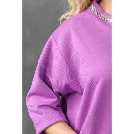 Female dress, size 54, purple color-3