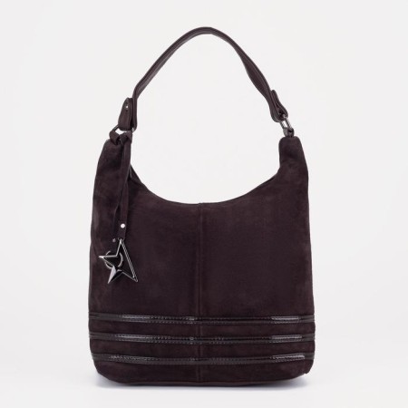 Love bag with lightning, brown color