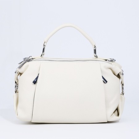 Board-suction with zipper, external pocket, long belt, white color