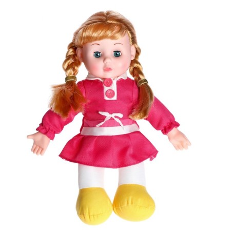 Soft doll "Sonya" 30cm, with sound, in a dress
