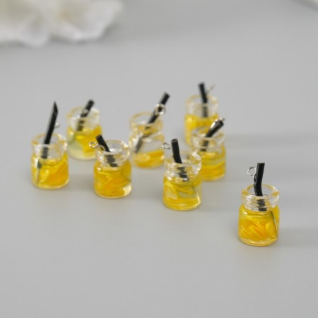 Acrylic Suspension "Cocktail. Lemon" 1.8x1.1x1.1 cm-1