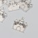 Decor for creativity Metal "Castle" silver 2.4x2.1 cm
