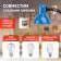 Desktop lamp ERA N-120, IP20, 40W, blue