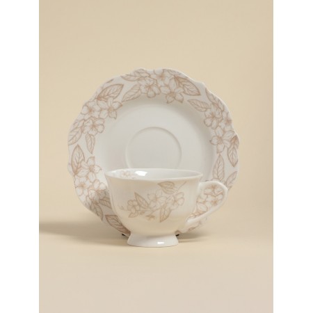 Tea pair SL Home "Amande", 220ml, a cup 11.5x9.3x6.8 cm, a saucer 17x17x2 cm.-3