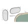 Wall mirror "Nord", 900 × 450 × 16 mm, color black loft