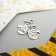 Decor for creativity Metal "mittens" silver 1.7x1.6 cm