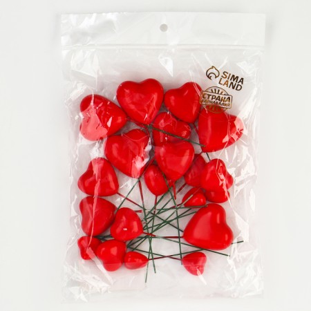 Set for decorating "hearts", red color-4
