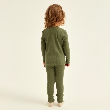 Pajama Children's SL Home P 30 (98-104), olive-3
