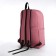 Young backpack from textiles with a zipper, waterproof, 4 pockets, pink color