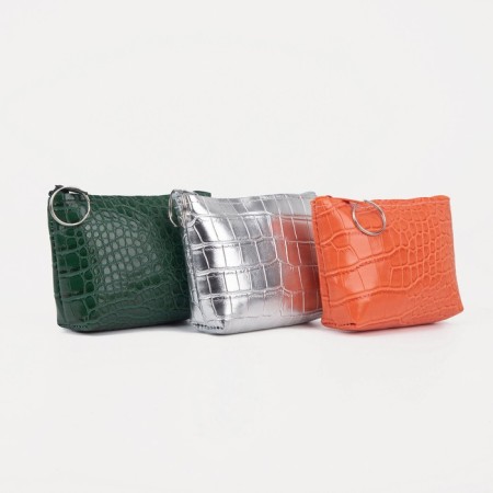 Women's wallet with zipper, color mix-1
