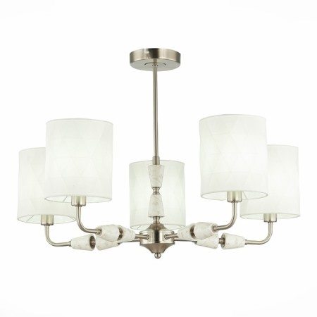Ceiling EVOLUCE lamp. Sle107802-05. Mili. 5x40 watts, E14, 70x70x48 cm, Nickel color