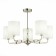 Ceiling EVOLUCE lamp. Sle107802-05. Mili. 5x40 watts, E14, 70x70x48 cm, Nickel color