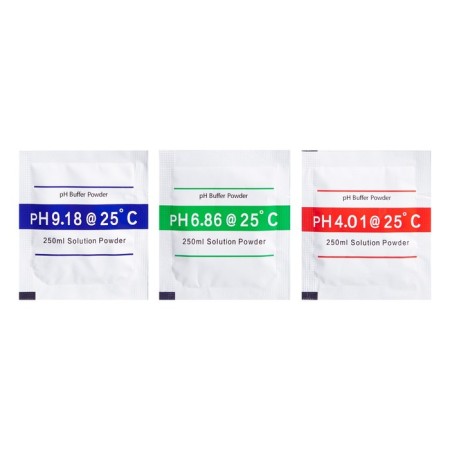 Boofer powders for calibration pH meters, 3 pcs (4.01, 6.86, 9.18)
