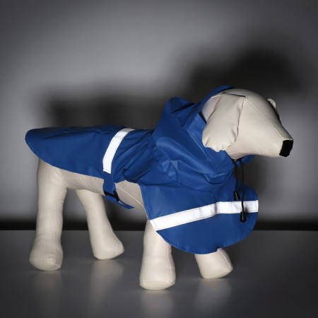 Dog raincoat, size L (DS 30-35, OG 38-43, Osh 26-31 cm), blue-9