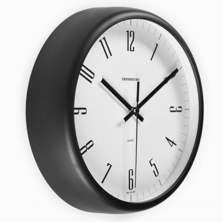Wall watches, series: classic, smooth move, d-24.5 cm, thickness 5.5 cm, black-1