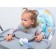 Blory for feeding "shine" silicone with pocket, gray color
