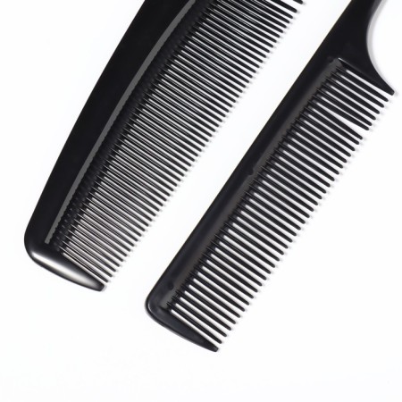 Combination of combs, 2 items, black color-3
