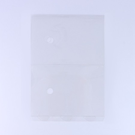 Gift box for flowers with a vase and PVC windows folding, packaging, "beige", 16 x 23 x 16 cm-4