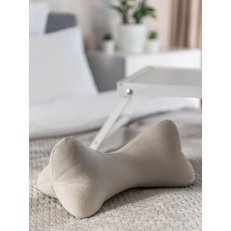 Pillow-pedestal, size 38x15x15 cm, with artificial swan powder-2