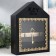 Klyuchnitsa tree 7 hooks "House. Patterns. Key" Black with gold 22x8x30 cm