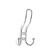 Hook furniture tundra TKT002 Light, three -rod, chrome
