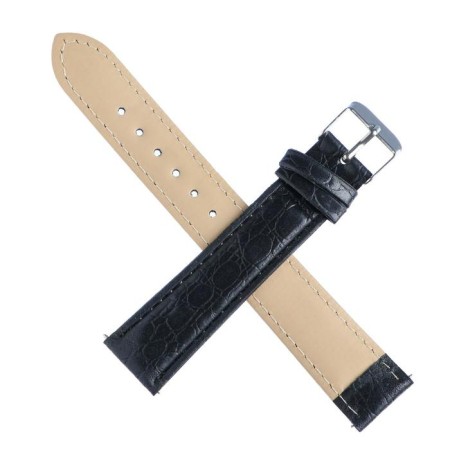 Solomon watch strap, 18 mm, eco-leather, L-19 cm, black-2