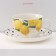 Service Porcelain Tea Daulay "Lemon", 12 objects: 6 cups 250 ml, 6 saucer d = 15.5 cm, white color