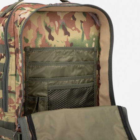 Tactical backpack, TAIF, 30 l, lightning department, external pocket, camouflage color/beige-5