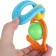 A rattle - a “planet” teether, an elastic pen, types and color mix