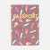 Cover for passport, cappuccino color/multi -colored