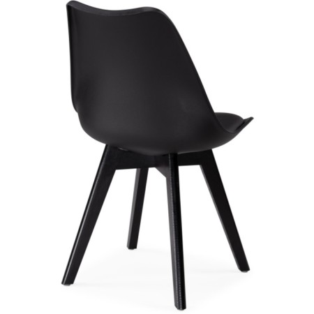 Plastic stool Bonuss array of beech/eco -leather/plastic, black 49x57x82 cm-3
