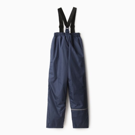 Baby trousers insulated, dark blue color, height 140 cm-3