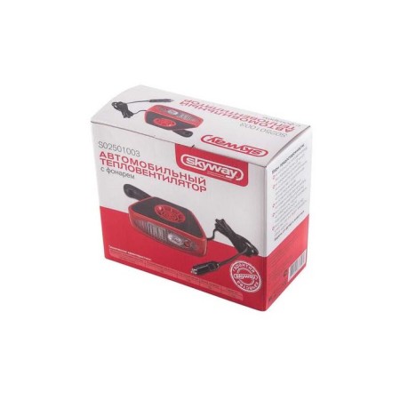 SkyWay heating venture, in a cigarette lighter with a lamp, 12 V, black-red, S02501003-4