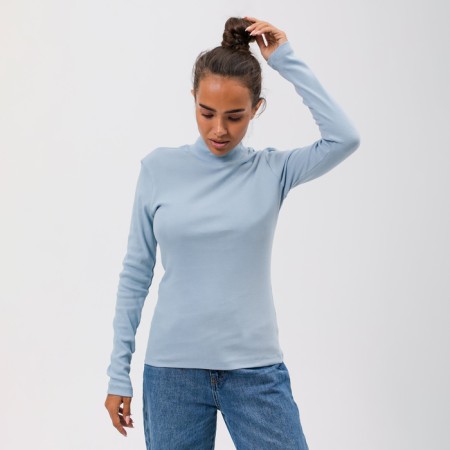 Female turtleneck, blue color, size 42 (s)-1