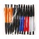 A set of ballpoint pens 12 pieces, 0.5mm, automatic, a body with a rubber holder, office, blue ink, mix