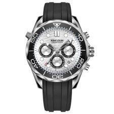Men's watch, with a calendar, backlight, chronograph, D-4.3 cm, black