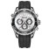 Men's watch, with a calendar, backlight, chronograph, D-4.3 cm, black