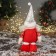 Soft toy "Santa Claus in a shiny suit" 35x16 cm, red-white