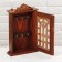 Key "Glass Castle with hearts" wood 6x16x24 cm