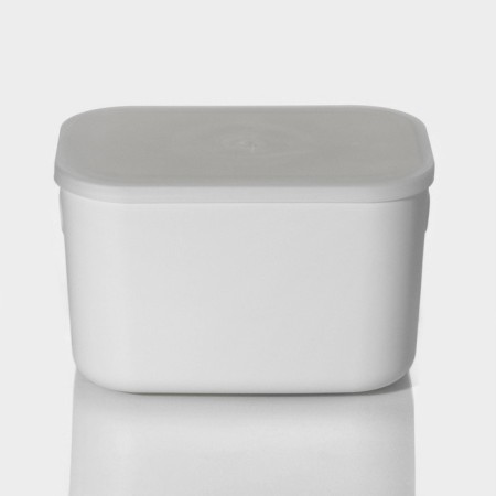 Storage container with lid LADOM "Lightness", 25.7 × 18 × 16 cm, white color-5