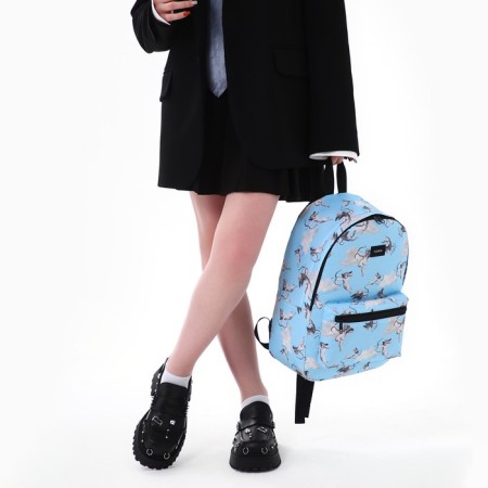 School textile “angels”, 42x14x28 cm, blue color-11