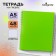 Notebook on the crest A5 48 sheets in the Calligrata cage, light green, plastic cover, offset block