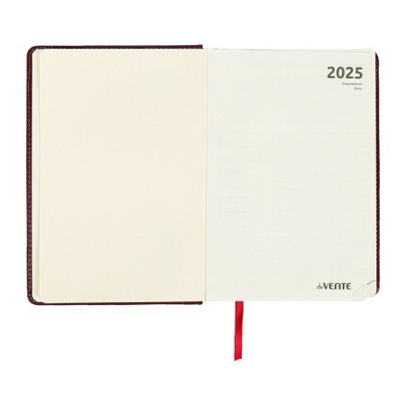 Dated diary 2024 A5 176 sheets, Devente.wild, Firmly covered with artificial leather, gold cut, lies, cream block 70 g/m2, burgundy block-6