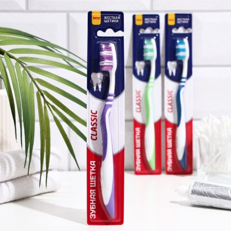 Rendall Classic toothbrush, hard, 1 pc. Mix