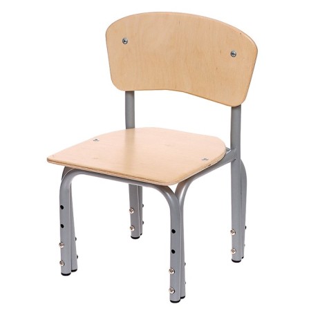 The stool is adjustable "kuzya", plywood (00-1), back-bubble