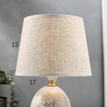 Table lamp 16403/1 E14 40W Beige 17x17x29 cm Risalux-5